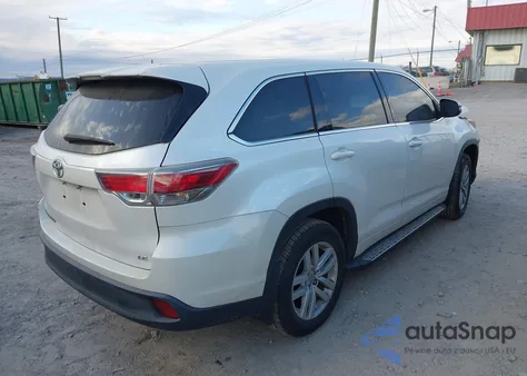 2015 Toyota Highlander Le from USA, damaged, VIN 5TDZARFH7FS015266